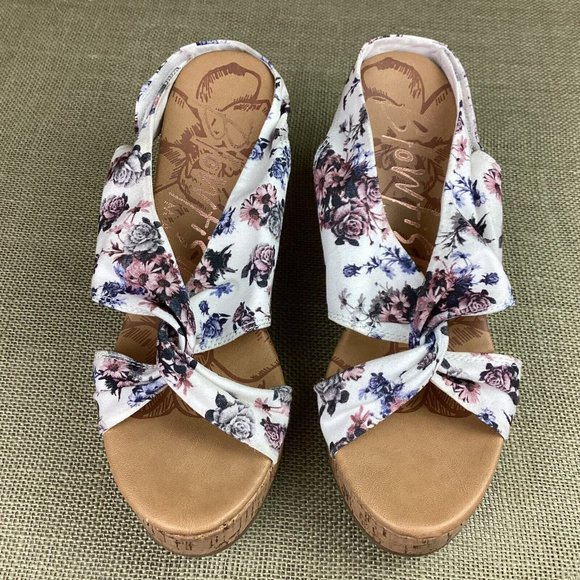 Blowfish Malibu Palmo Botanical Wedge Sandals - Picture 3 of 11